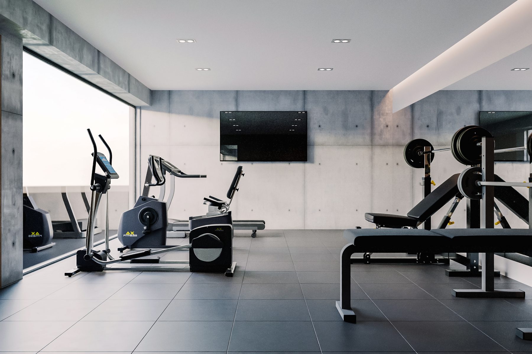 Gimnasio equipado